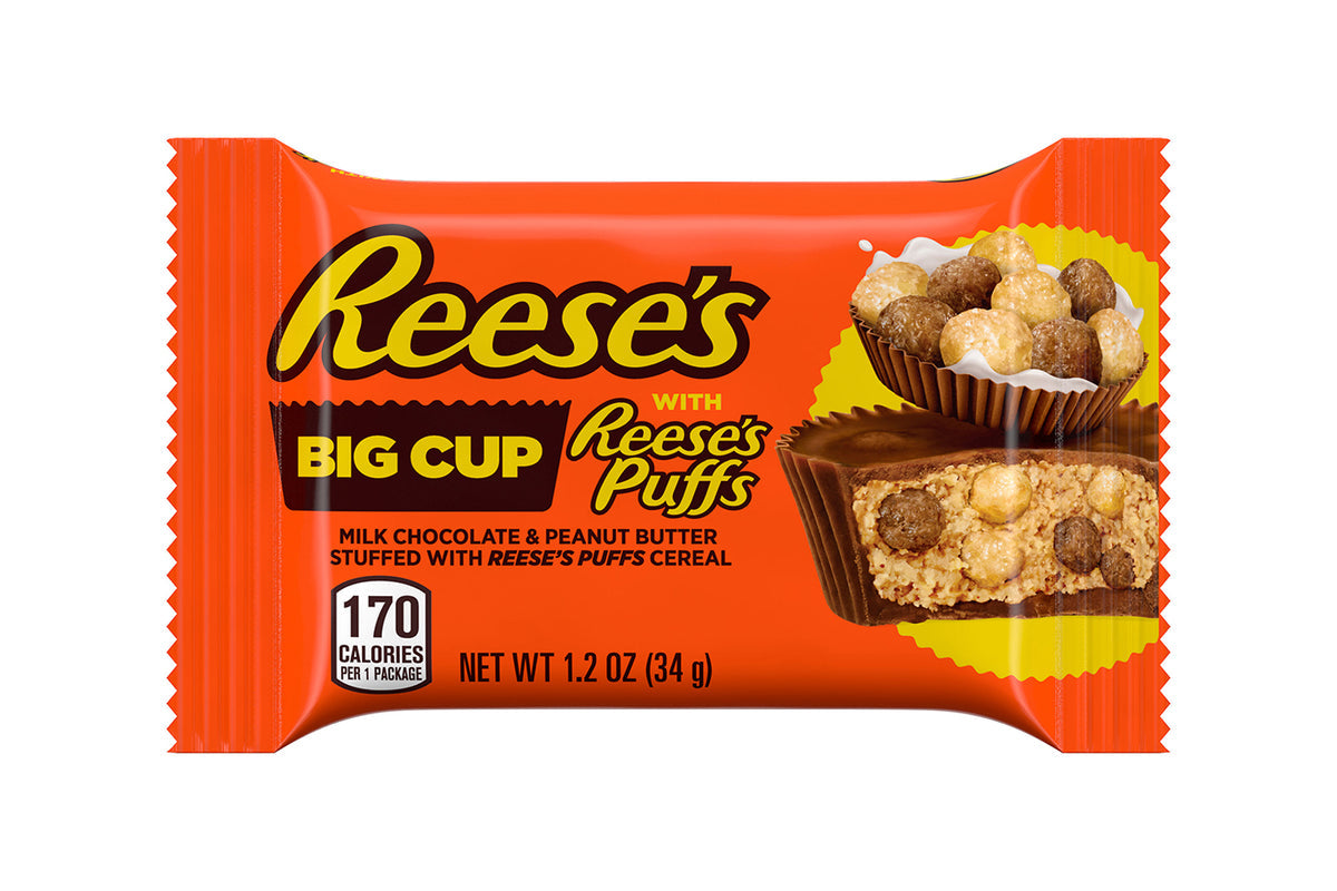 Reese's Big Cups with Reese's Puffs Cereal 34 g (16 Pack)