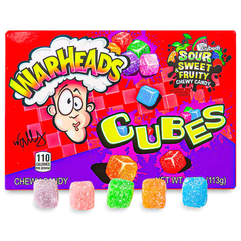 Warheads Chewy Cubes Theatre Box 113 g (lot de 12)