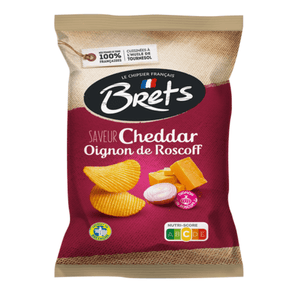 Bret's Chips Cheddar et Oignon de Roscoff 125g  (10 pack) -