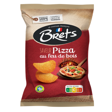 Bret's - Chips Saveur Pizza au feu de Bois 125g  (10 pack)