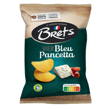 Bret's - Chips Saveur Bleu et Pancetta 125g (paquet de 10)