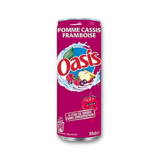 OASIS Apple-Cassis-Raspberry - France  (24 Pack)