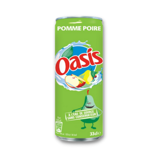 OASIS Apple-Pear 33 cl - France  (24 Pack) F0