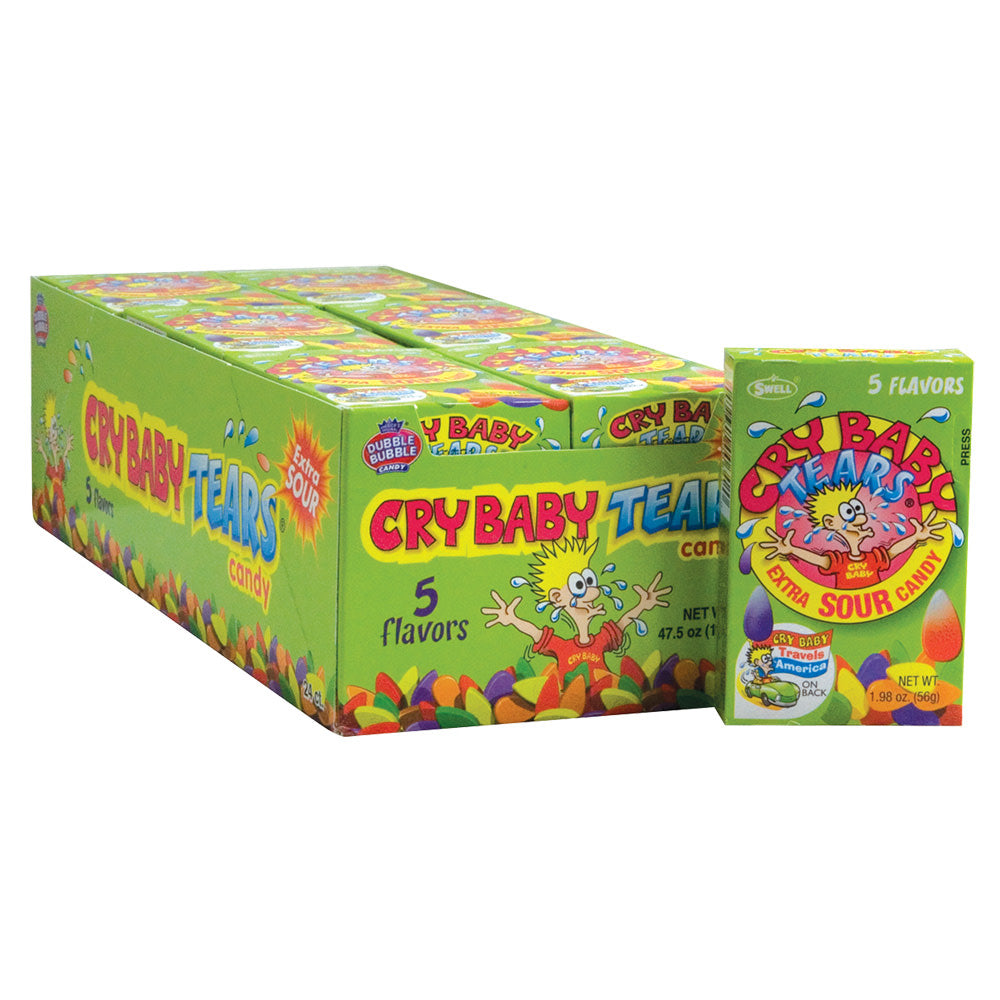 CRY BABY Sour Tears Candy 56 g (paquet de 24)