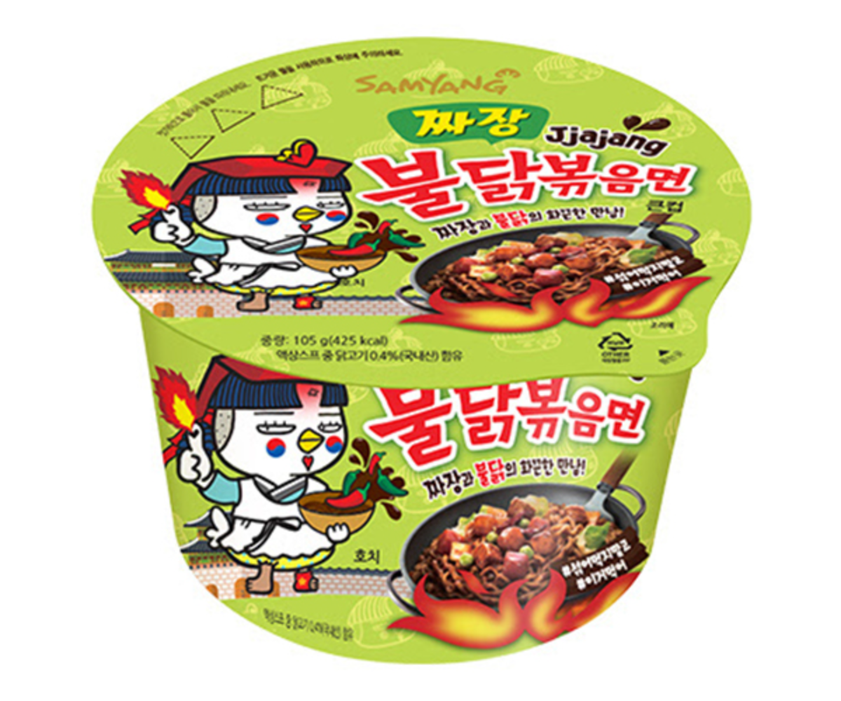 Samyang Hot Chicken Jjajang Fried Sauce Ramen Soup Bowl 105g( 16 pack) M1