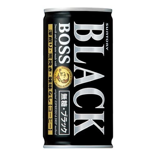 SUNTORY BOSS Black coffee 185 ml  (30 Pack) B69