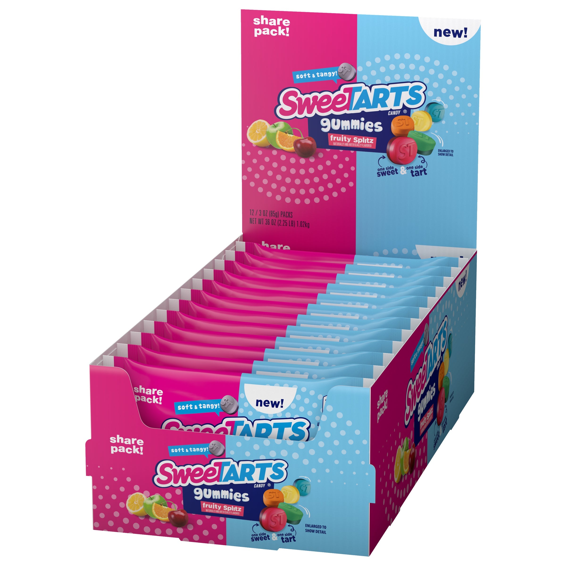 Sweetarts Gummies Fruity Splitz Share Pack 85 g (12 Pack) - V20