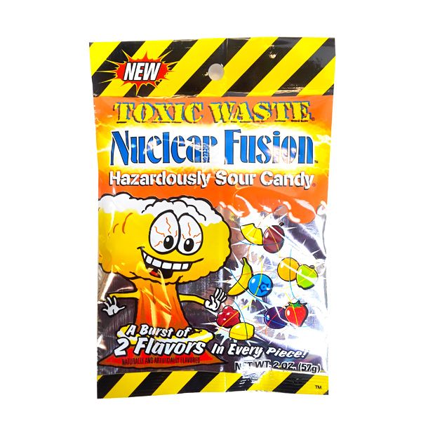 Toxic Waste Drums Nuclear Fusion Foil Peg Bag 57g ( 12 pack) B44 B42